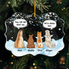 I'll Always Be By Your Side - Memorial Personalized Custom Ornament - Acrylic Benelux Shaped - Christmas Gift, Sympathy Gift For Pet Owners, Pet Lovers