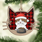 Custom Name Christmas Cat Gifts for Cat Lovers - Personalized Ornament