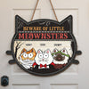 Beware Of Little Meownster - Cat Personalized Custom Shaped Home Decor Wood Sign - Halloween Gift For Pet Owners, Pet Lovers