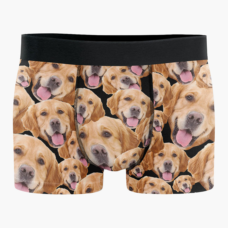 Custom Photo You're Mine - Dog & Cat Personalized Custom Boxer Briefs,  Men's Boxers - Gift For Pet Owners, Pet Lovers