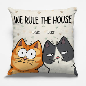 Custom Photo I Rule The House - Cat Personalized Custom Pillow - Gift For Pet Owners, Pet Lovers