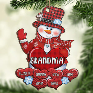 The Most Beautiful Time Of The Year - Family Personalized Custom Ornament - Wood Custom Shaped - Christmas Gift For Grandma