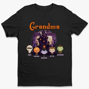 Grandma Of These Little Monsters - Family Personalized Custom Unisex T-shirt, Hoodie, Sweatshirt - Halloween Gift, Gift For Grandma, Grandpa