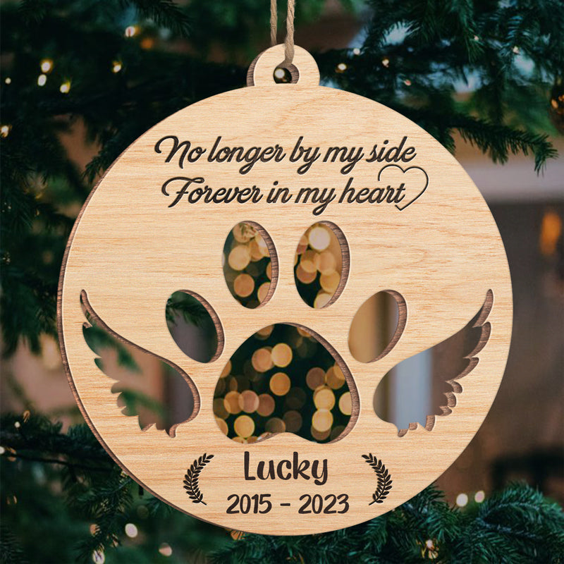 Heart Personalized Wood Memorial Ornaments