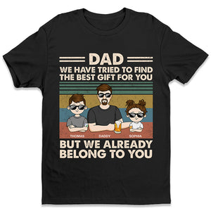 This Is Awesome Grandpa Belongs To - Family Personalized Custom Unisex T-shirt, Hoodie, Sweatshirt - Gift For Dad, Grandpa