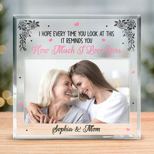 Custom Photo I've Loved You My Whole Life With All My Love - Family Personalized Custom Square Shaped Acrylic Plaque - Gift For Mom, Grandma