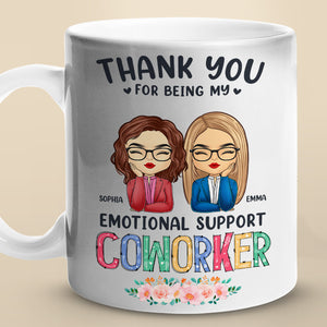 Thank You For Being My Unpaid Therapist - Coworker Personalized Custom Mug - Gift For Coworkers, Work Friends, Colleagues