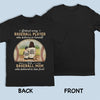A Baseball Player Is First Trusted By His Mom - Family Personalized Custom Unisex Back Printed T-shirt, Hoodie, Sweatshirt - Gift For Family Members
