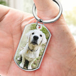 Custom Pet Photo Memorial Gifts for Dog Lovers - Personalized Keychain