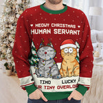 Have Yourself A Very Meowy Christmas - Cat Personalized Custom Ugly Sweatshirt - Unisex Wool Jumper - Christmas Gift For Pet Owners, Pet Lovers