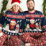 Have A Pawesome Christmas - Dog & Cat Personalized Custom Ugly Sweatshirt - Unisex Wool Jumper - Christmas Gift For Pet Owners, Pet Lovers