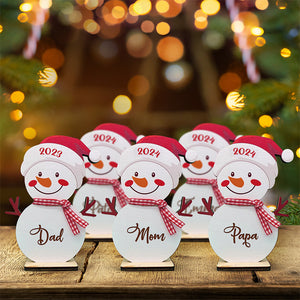 Christmas Is Where Cutest Snowman Of All - Personalized Custom Snowman Christmas Place Names - Christmas Decoration, Keepsake Gift, Table Decoration, Favors, Christmas Gift