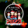 It's The Most Wonderful Time Of The Year - Family Personalized Custom Ornament - Acrylic Custom Shaped - Christmas Gift For Family Members