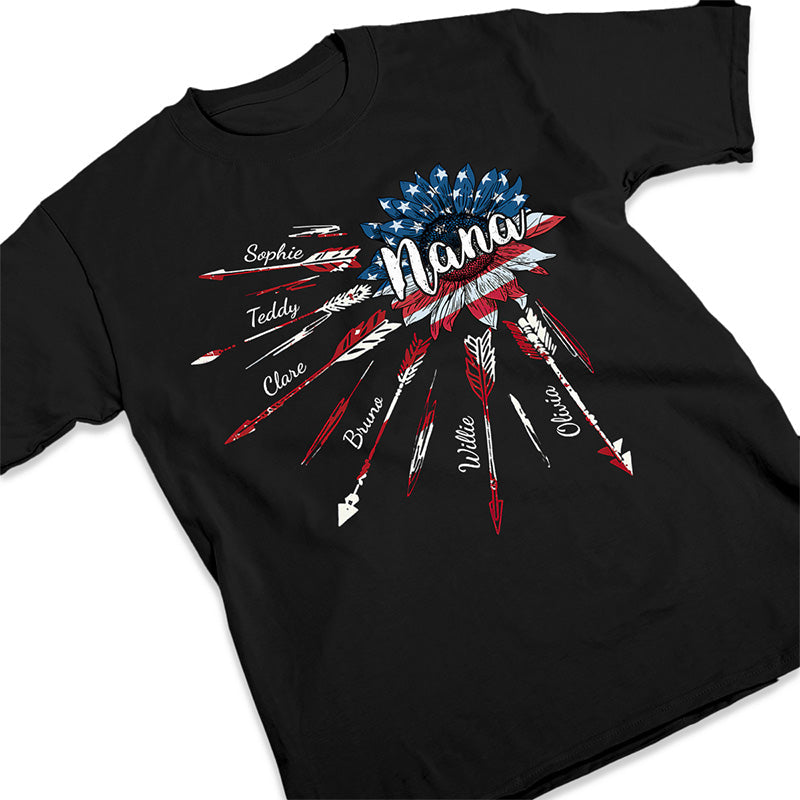 Let's Make It A 4th To Remember, Nana - Family Personalized Custom Unisex T-shirt, Hoodie, Sweatshirt - 4th Of July, Birthday Gift For Grandma