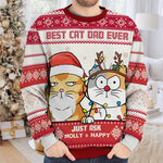 Best Cat Mum Ever - Cat Personalized Custom Ugly Sweatshirt - Unisex Wool Jumper - Christmas Gift For Pet Owners, Pet Lovers