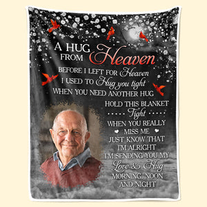 Custom Photo When You Really Miss Me - Memorial Personalized Custom Blanket - Christmas Gift, Sympathy Gift For Family Members