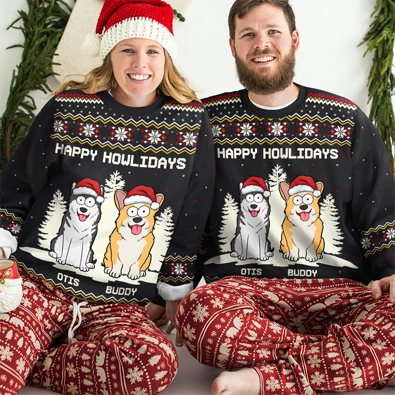 Happy howlidays best sale dog pajamas