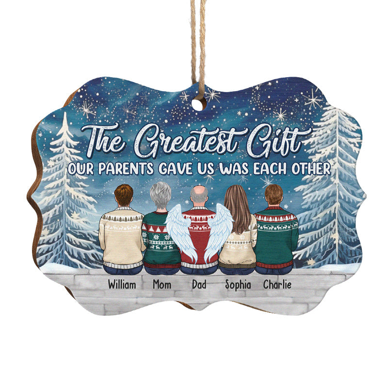 Life's Greatest Blessings - Family Personalized Custom Ornament - Wood Benelux Shaped - Christmas Gift For Family Members