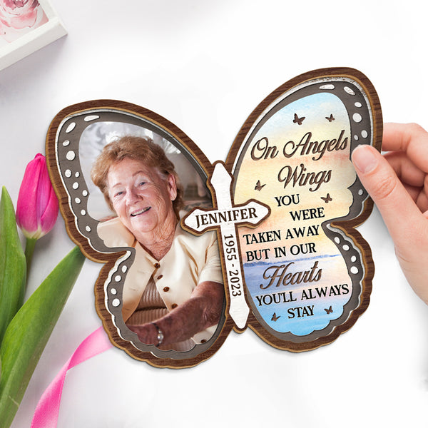 Custom Photo I'm Right Inside Your Heart - Memorial Personalized Custo