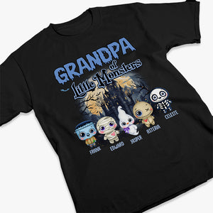 Granny Of Little Monsters - Family Personalized Custom Unisex T-shirt, Hoodie, Sweatshirt - Halloween Gift, Gift For Grandma, Grandpa