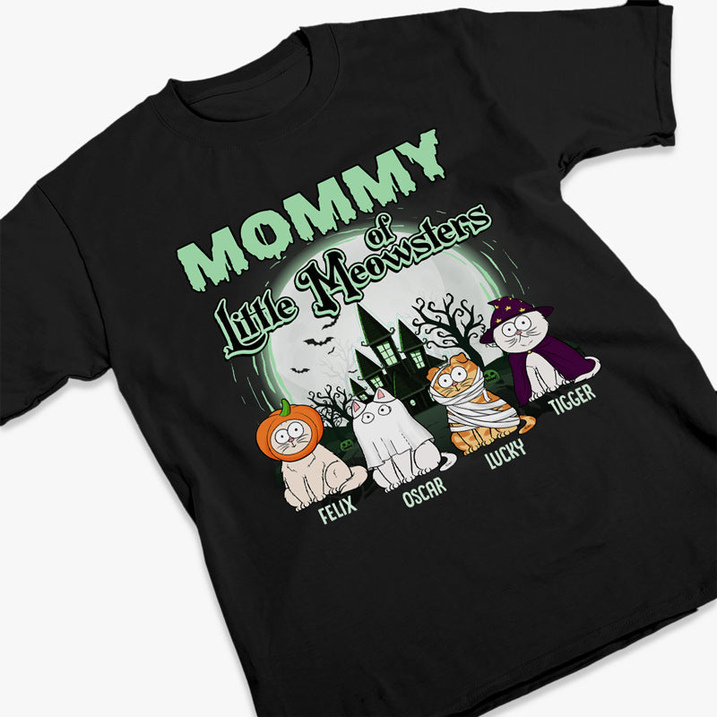 Mommy Of Little Meowsters - Cat Personalized Custom Unisex T-shirt, Hoodie, Sweatshirt - Halloween Gift For Pet Owners, Pet Lovers