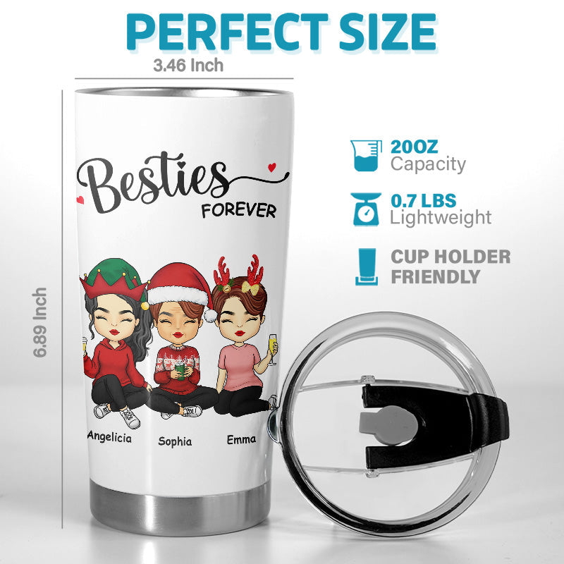 Soul Sisters - Bestie Personalized Custom Tumbler - Christmas Gift For Best Friends, BFF, Sisters