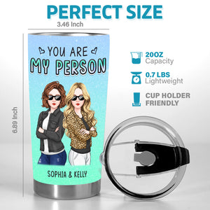 Here's Another Year Of Laughing Together - Bestie Personalized Custom Tumbler - Gift For Best Friends, BFF, Sisters
