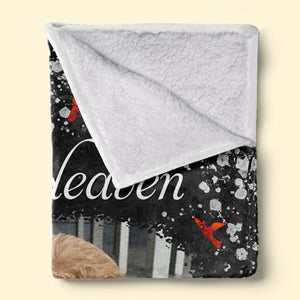 Custom Photo Our Love And Hugs - Memorial Personalized Custom Blanket - Sympathy Gift For Pet Owners, Pet Lovers