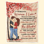 Wrap Yourself In This Blanket To Keep You Warm - Couple Personalized Custom Blanket - Gift For Husband Wife, Anniversary