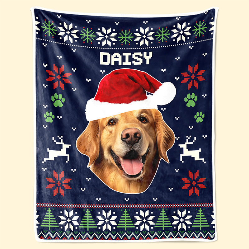 Custom Photo Christmas Is Coming To Town - Dog & Cat Personalized Custom Blanket - Christmas Gift For Pet Owners, Pet Lovers