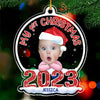 Custom Photo Best Present Ever - Family Personalized Custom Ornament - Acrylic Snow Globe Shaped - Christmas Gift For Baby Kids, Newborn Baby