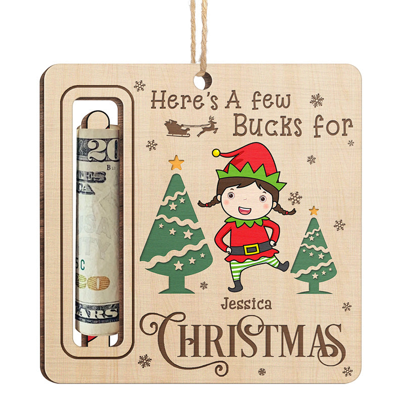 Personalized Christmas Money Holder, Family Christmas Gift