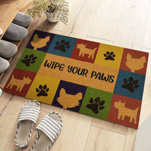 Wipe Your Paws - Dog & Cat Home Decor Decorative Mat - House Warming Gift For Pet Owners, Pet Lovers
