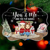 You Me And Our Fur Babies - Dog & Cat Personalized Custom Ornament - Acrylic Benelux Shaped - Christmas Gift For Pet Owners, Pet Lovers