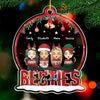Make People Feel Loved Today - Family Personalized Custom Ornament - Acrylic Snow Globe Shaped - Christmas Gift For Siblings, Brothers, Sisters, Cousins, Friends