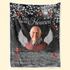 Custom Photo Sending You My Hug - Memorial Personalized Custom Blanket - Christmas Gift, Sympathy Gift For Family Members