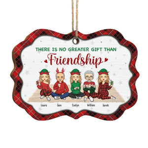 We're Like A Really Small Gang - Bestie Personalized Custom Ornament - Wood Benelux Shaped - Christmas Gift For Best Friends, BFF, Sisters