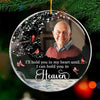Custom Photo I'll Hold You In My Heart - Family Personalized Custom Ornament - Acrylic Round Shaped - Christmas Gift, Sympathy Gift For Family Members