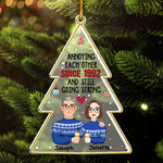 Custom Name Funny Christmas Couple Gifts - Personalized Ornament
