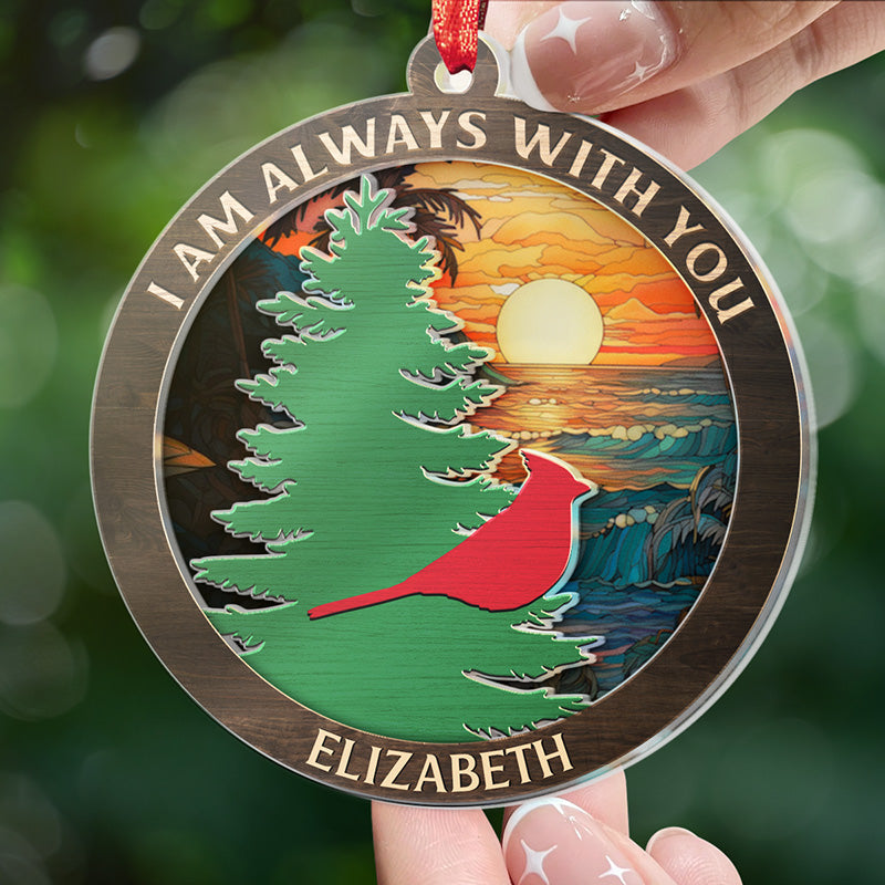 Your Light Will Always Shine In Our Memorial Custom Wooden Ornaments