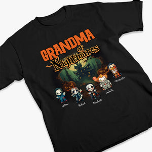 Grandma Of Nightmares - Family Personalized Custom Unisex T-shirt, Hoodie, Sweatshirt - Halloween Gift For Grandma