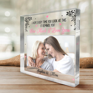 Custom Photo I've Loved You My Whole Life With All My Love - Family Personalized Custom Square Shaped Acrylic Plaque - Gift For Mom, Grandma