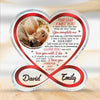 Custom Photo I Want All Of My Last To Be With You - Couple Personalized Custom Infinity Heart Shaped Acrylic Plaque - Gift For Husband Wife, Anniversary
