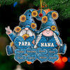 My Grandkids Make My Heart Smile - Family Personalized Custom Ornament - Acrylic Custom Shaped - Christmas Gift For Grandpa, Grandma