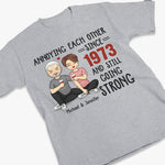 Proud Of Annoying Each Other - Couple Personalized Custom Unisex T-shirt, Hoodie, Sweatshirt - Gift For Husband Wife, Anniversary