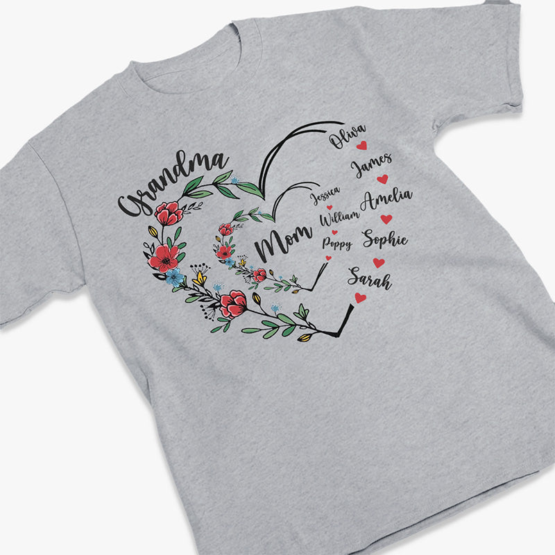 I Love You Forever & Always - Family Personalized Custom Unisex T-shirt, Hoodie, Sweatshirt - Gift For Mom, Grandma