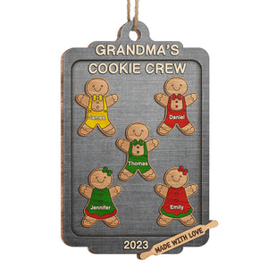 My Perfect Cookie Crew - Family Personalized Custom Ornament - Wood Custom Shaped - Christmas Gift For Family Members