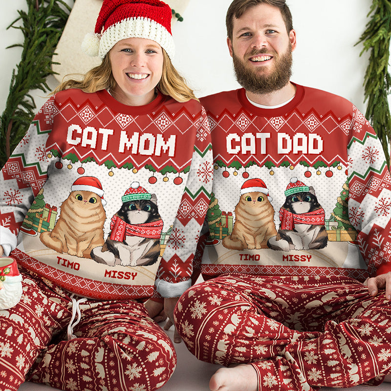 Super Sexy Cat Mum - Cat Personalized Custom Ugly Sweatshirt - Unisex Wool Jumper - Christmas Gift For Pet Owners, Pet Lovers