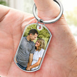 Our Love Story Is My Favorite - Upload Image, Gift For Couples - Personalized Keychain