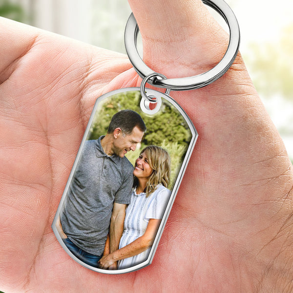 J The Moment Your Heart Stopped - Personalized Keychain - Gift for Couples, Husband Wife - PawfectHouses.com